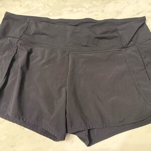 Lululemon Speed Up High Rise 4 Inch Women's Black Shorts Size 12